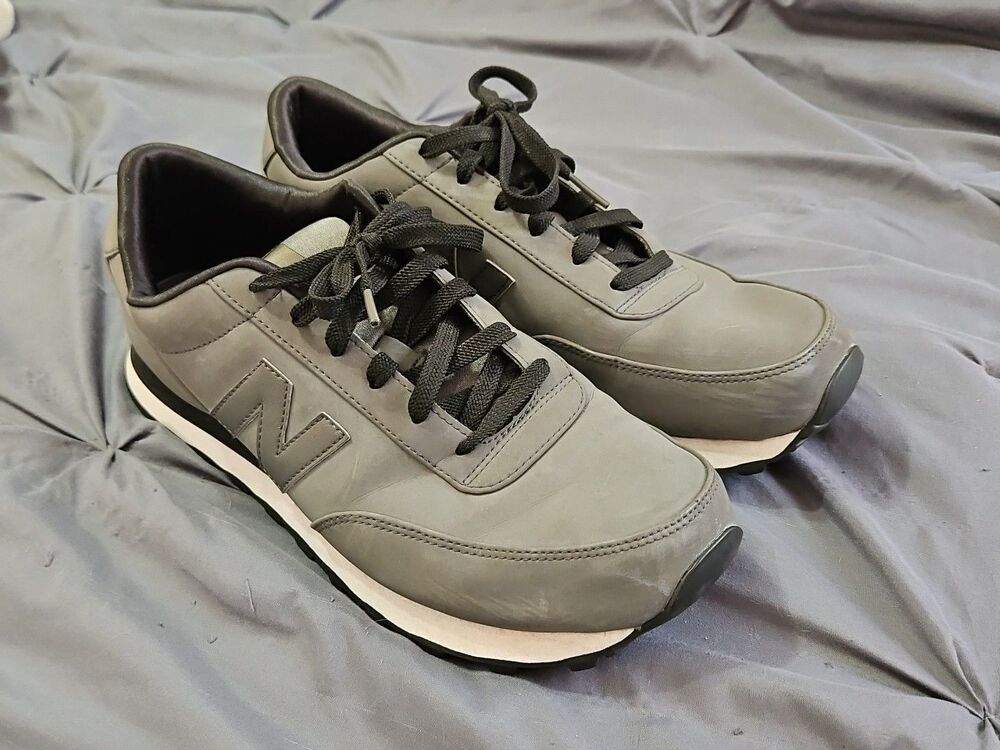 New Balance 501 Retro Sneakers  ML501HRN Grey On Grey Trackster Ripple Sole 10.5